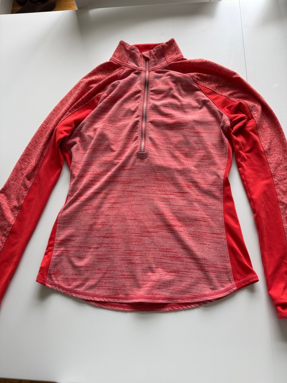 Athleta half zip.  Red.  Size medium.
